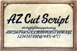 AZ Cut Script: A Hand-Drawn Typeface for Modern Brands