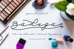 Badegan Script Font for Small Business Branding