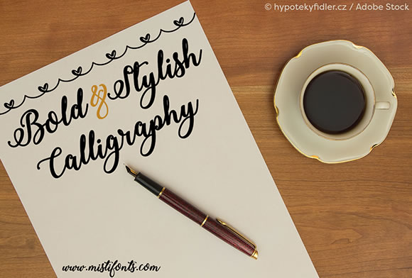 Bold Stylish Calligraphy Typeface for Editors