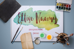Ellise Naomy Script: A Brush Typeface for Crafters