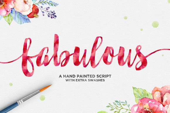 Fabulous Script: A Hand-Painted Typeface for Branding