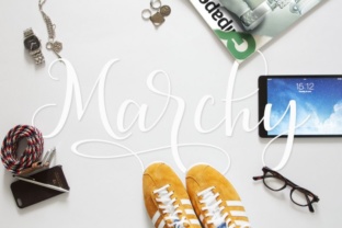 Marchy Typeface: A Handmade Script for Editorial Design