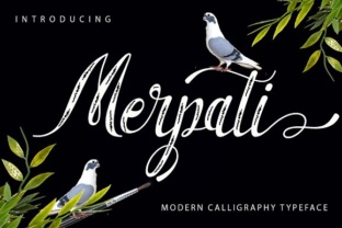 Merpati: A Handwritten Script Font for Makers