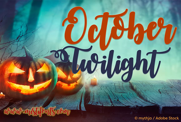 October Twilight: A Script Font for Clear Campaigns