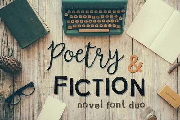 Poetry Fiction Typeface for Editorial Design
