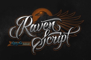 Raven Script Typeface for Elegant Branding