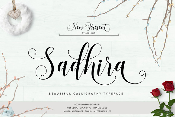 Sadhira Script: A Modern Typeface for Web Design
