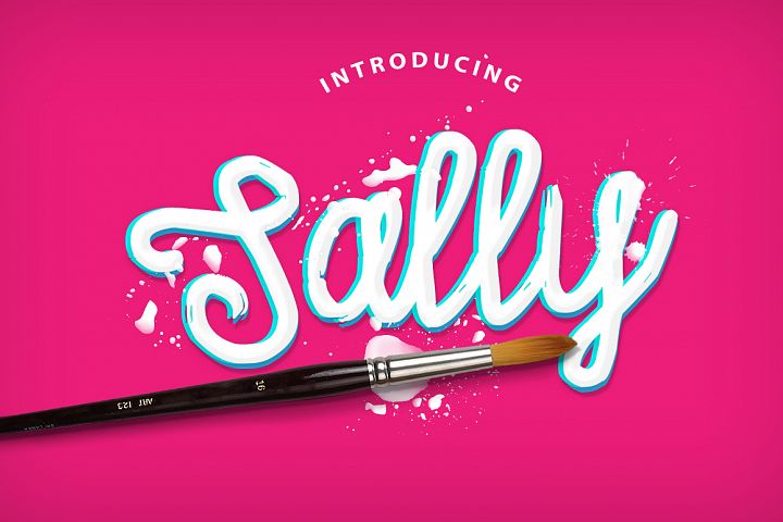Sally Script: A Hand-Painted Typeface for Campaigns