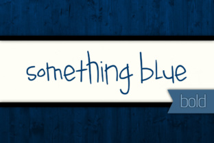 Something Blue Bold: A Handwritten Typeface for Editorial Clarity