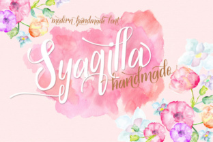 Syaqilla Handmade: A Modern Script Font for Crafters