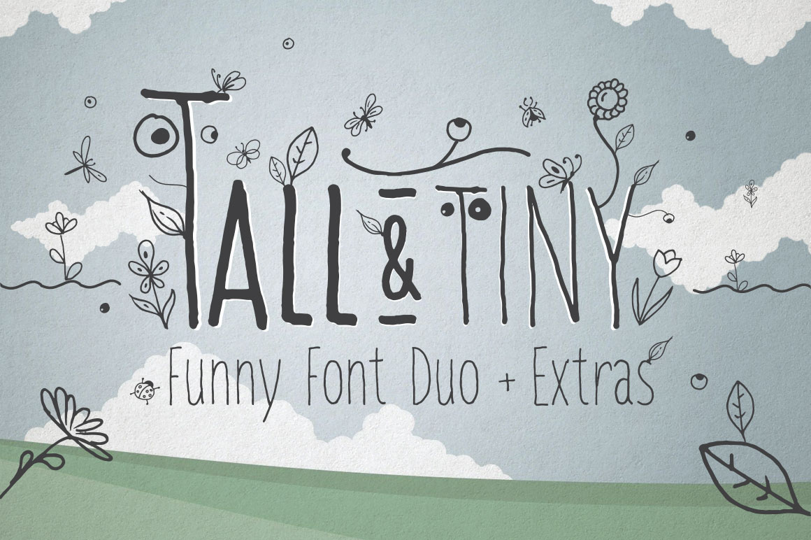 Tall Tiny Font Duo: A Playful Typeface for Crafters