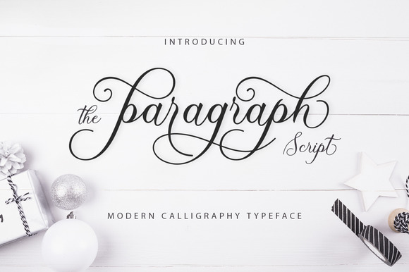 The Paragraph Script Font for Editorial Design