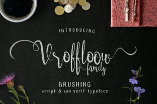 Vroffloow: A Modern Script Font for Small Business Branding