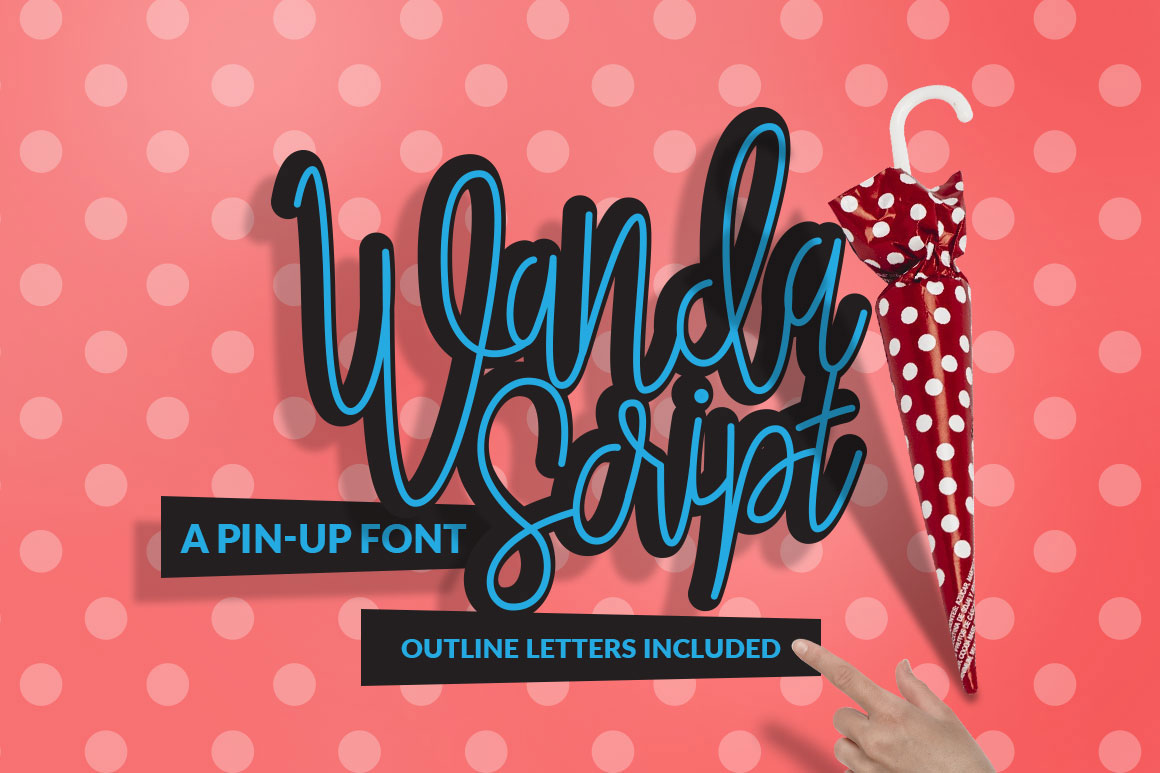 Wanda Script: A Pin-Up Typeface for Branding